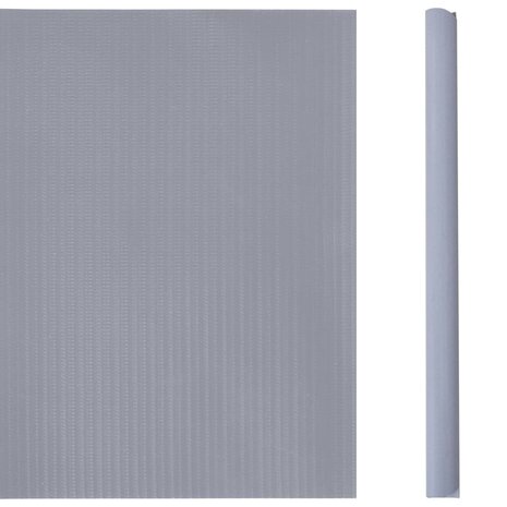Tuinscherm 35x0,19 m PVC mat lichtgrijs 3