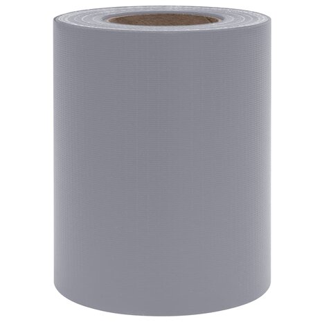 Tuinschermen 4 st 35x0,19 m PVC mat lichtgrijs 6
