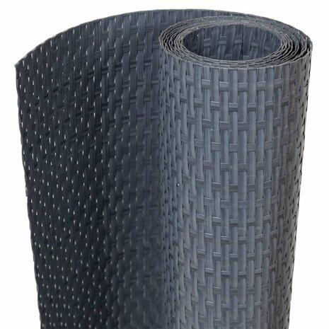 Balkonscherm 300x80 cm poly rattan antracietkleurig 2