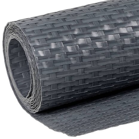Balkonscherm 300x80 cm poly rattan antracietkleurig 7