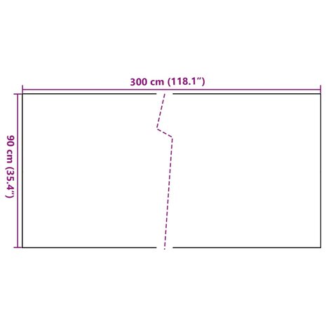 Balkonscherm 300x90 cm poly rattan antracietkleurig 8
