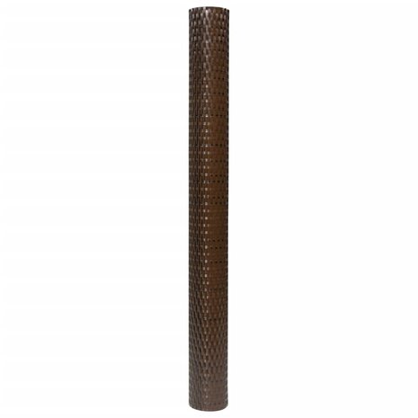 Balkonscherm 300x80 cm poly rattan bruin en zwart 4