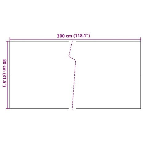 Balkonscherm 300x80 cm poly rattan bruin en zwart 8