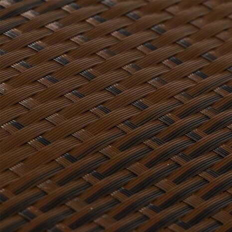 Balkonscherm 300x90 cm poly rattan bruin en zwart 6