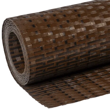 Balkonscherm 300x90 cm poly rattan bruin en zwart 7