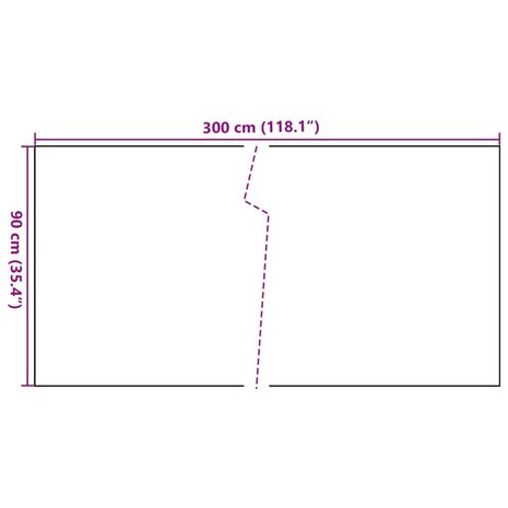 Balkonscherm 300x90 cm poly rattan bruin en zwart 8