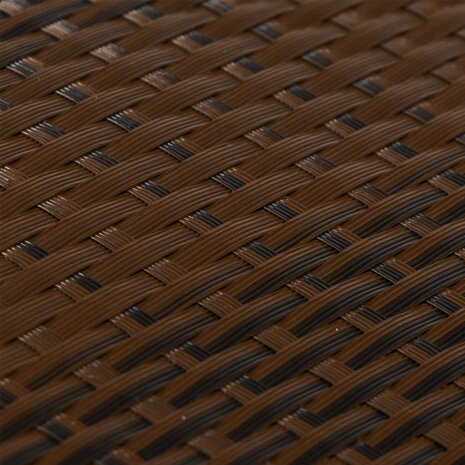 Balkonscherm 400x80 cm poly rattan bruin en zwart 6