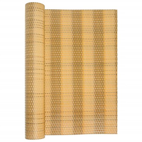 Balkonscherm 400x90 cm poly rattan lichtbruin 3