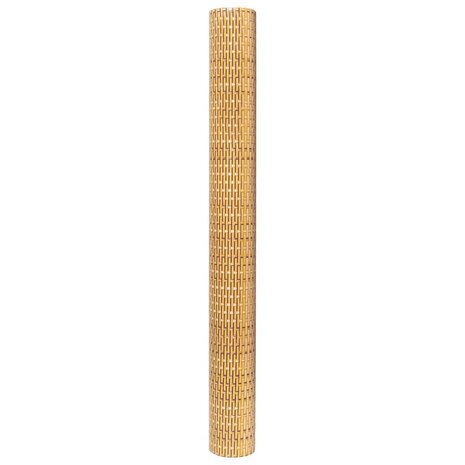 Balkonscherm 400x90 cm poly rattan lichtbruin 4