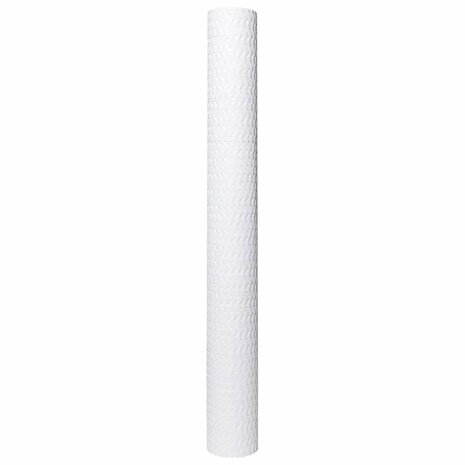 Balkonscherm 400x80 cm poly rattan wit 4
