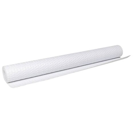 Balkonscherm 400x100 cm poly rattan wit 5