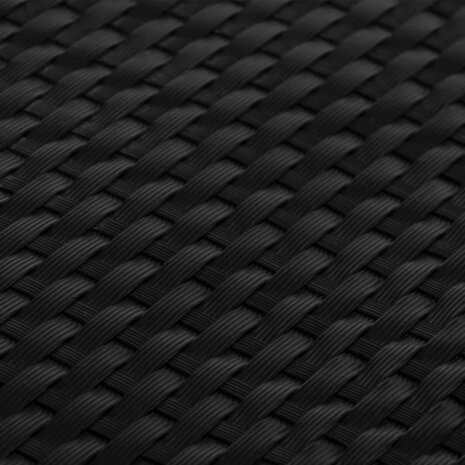 Balkonscherm 300x80 cm poly rattan zwart 6