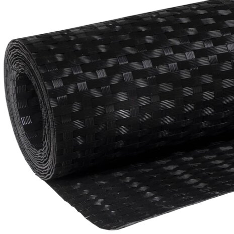 Balkonscherm 300x80 cm poly rattan zwart 7