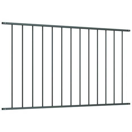 Hekpaneel 1,7x0,75 m gepoedercoat staal antraciet 2