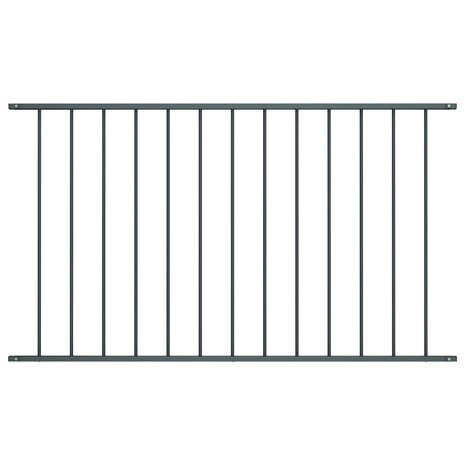 Hekpaneel 1,7x1 m gepoedercoat staal antraciet 1