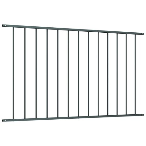 Hekpaneel 1,7x1 m gepoedercoat staal antraciet 2