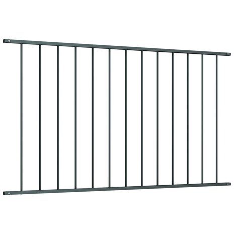 Hekpaneel 1,7x1,25 m gepoedercoat staal antraciet 2