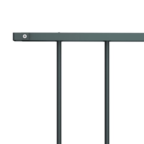 Hekpaneel 1,7x1,25 m gepoedercoat staal antraciet 3