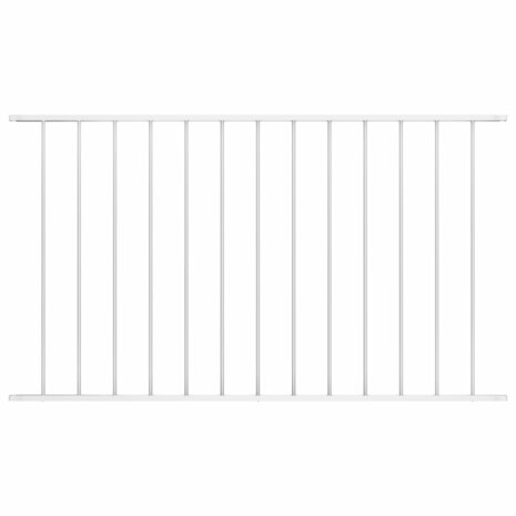 Hekpaneel 1,7x0,75 m gepoedercoat staal wit 1