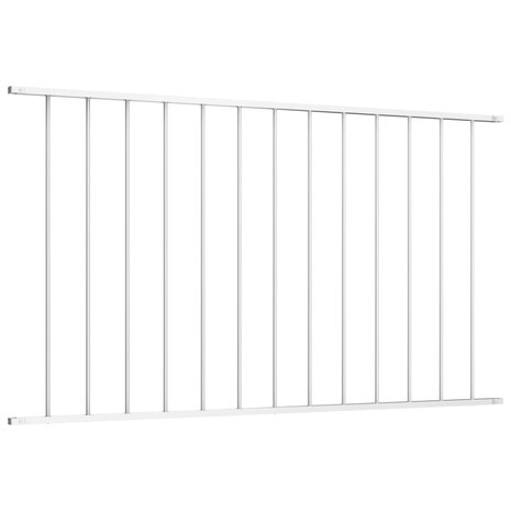 Hekpaneel 1,7x0,75 m gepoedercoat staal wit 2