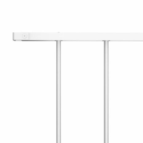 Hekpaneel 1,7x0,75 m gepoedercoat staal wit 3