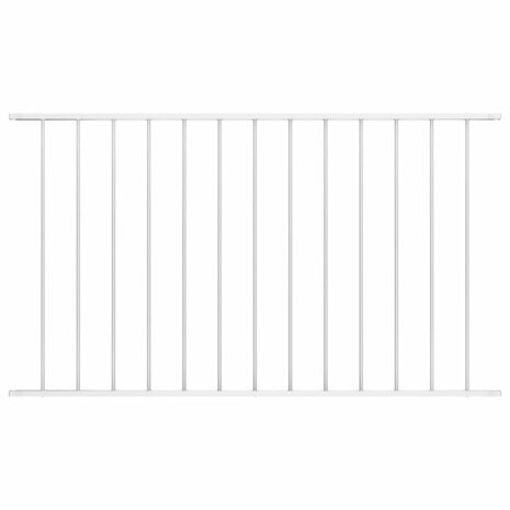 Hekpaneel 1,7x1,25 m gepoedercoat staal wit 1