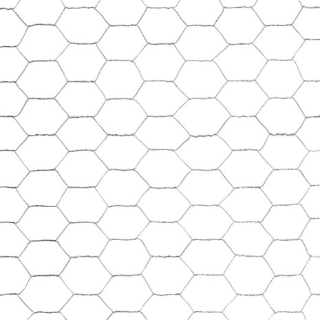 Kippengaas 25x1,5 m gegalvaniseerd staal zilverkleurig 4