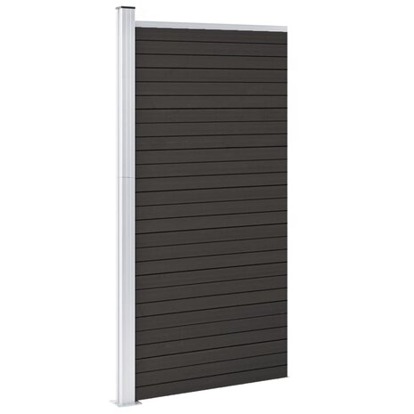 Schuttingpaneel 95x186 cm HKC grijs 3
