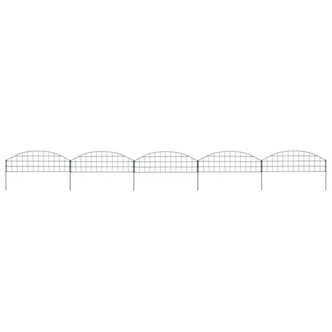 Schuttingset gebogen 77,3x26 cm groen 1