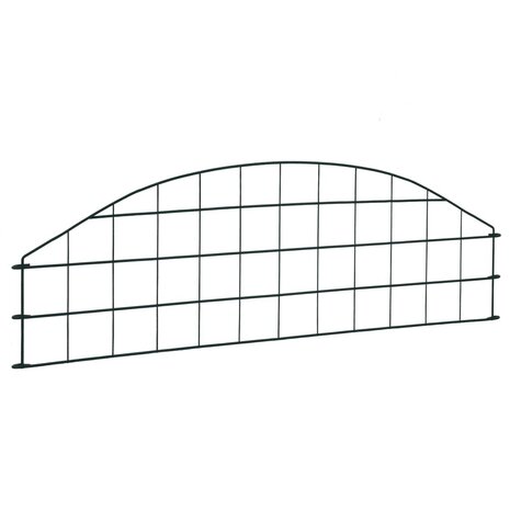 Schuttingset gebogen 77,3x26 cm groen 3