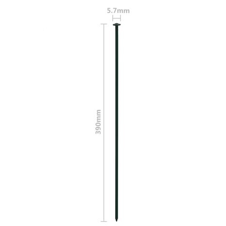 Schuttingset gebogen 77,3x26 cm groen 7