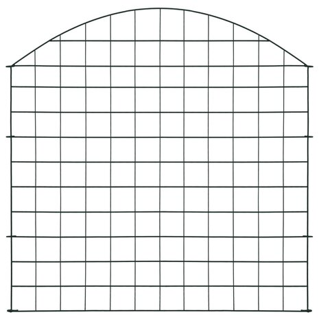 Schuttingset gebogen 77,5x78,5 cm groen 2