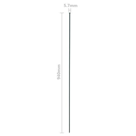 Schuttingset gebogen 77,5x78,5 cm groen 8