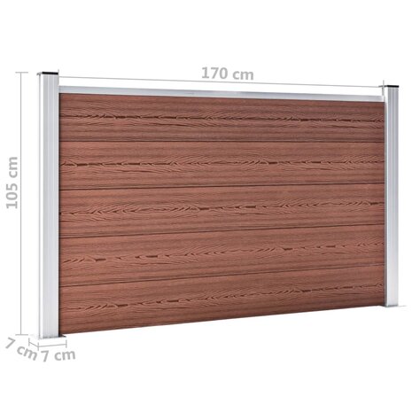 Schutting 872x106 cm HKC bruin 9