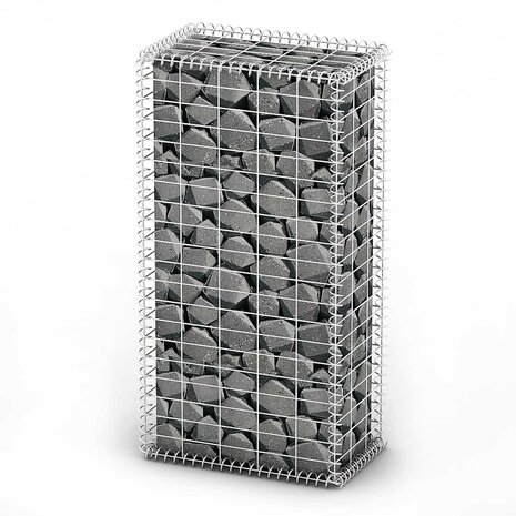 Schanskorf met deksels 100x50x30 cm gegalvaniseerd draad  2
