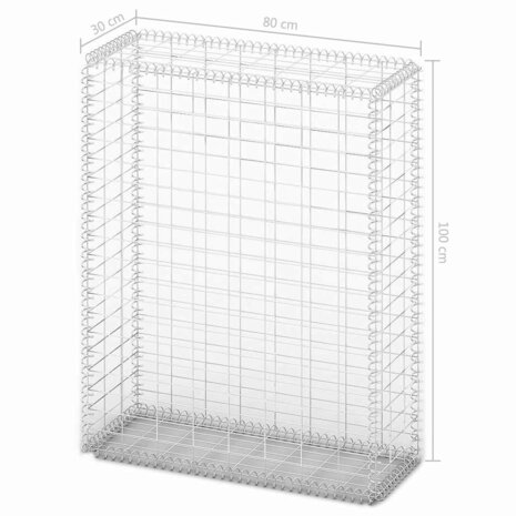 Schanskorf met deksels 100x80x30 cm gegalvaniseerd draad  7