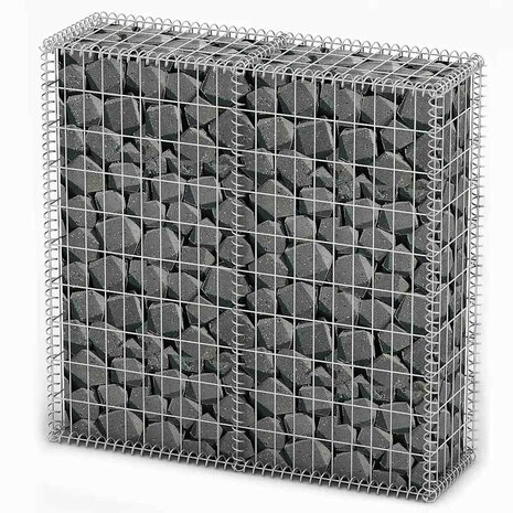 Schanskorf met deksels 100x100x30 cm gegalvaniseerd draad  2