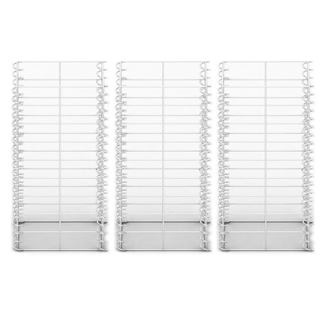 3-delige Schanskorfset 25x25x50 cm gegalvaniseerd draad  3
