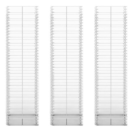 3-delige Schanskorfset 25x25x100 cm gegalvaniseerd draad  3