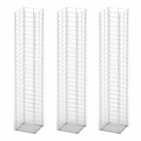 3-delige Schanskorfset 25x25x150 cm gegalvaniseerd draad  2