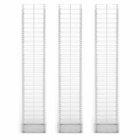 3-delige Schanskorfset 25x25x150 cm gegalvaniseerd draad  3