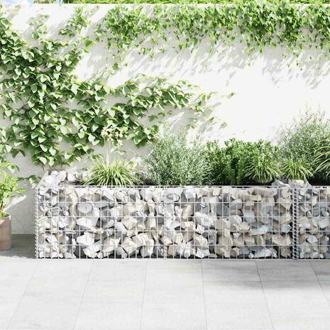 Gabion plantenbak 180x90x50 cm gegalvaniseerd staal 3
