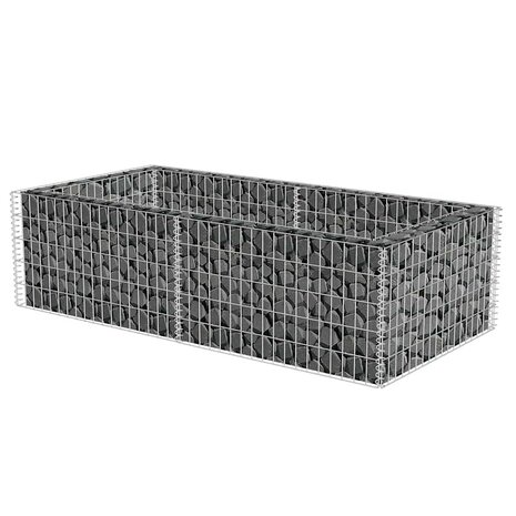 Gabion plantenbak 180x90x50 cm gegalvaniseerd staal 4