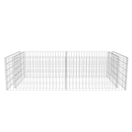 Gabion plantenbak 180x90x50 cm gegalvaniseerd staal 5