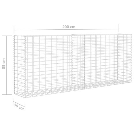 Schanskorf 85x30x200 cm gegalvaniseerd staal 6