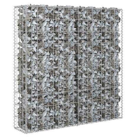 Schanskorfmuur met deksels 80x20x100 cm gegalvaniseerd staal 2