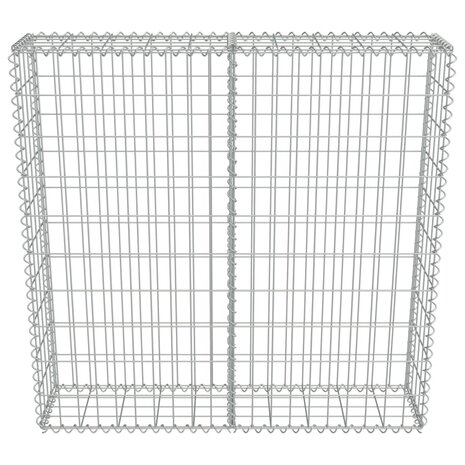 Schanskorfmuur met deksels 100x20x100 cm gegalvaniseerd staal  4