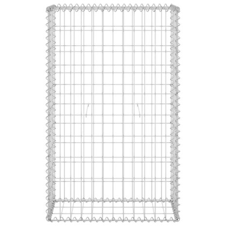 Schanskorfmuur met deksels 60x30x100 cm gegalvaniseerd staal 4