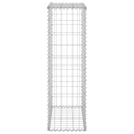 Schanskorfmuur met deksels 60x30x100 cm gegalvaniseerd staal 5
