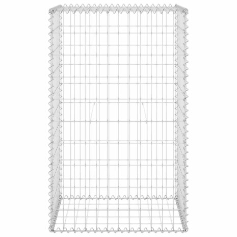 Schanskorfmuur met deksels 60x50x150 cm gegalvaniseerd staal 4